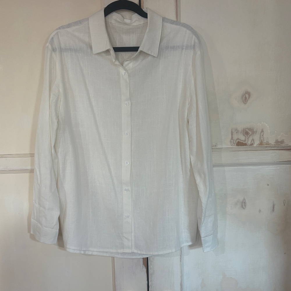 Classic White Button Down Shirt